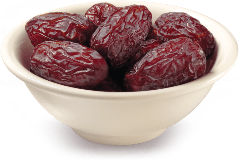 A bowl of Medjool dates